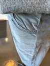 Soft Corduroy Cropped Pants Graphite