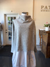 Wool Boucle Short Sweater Pebble