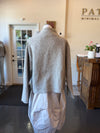 Wool Boucle Short Sweater Pebble
