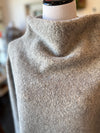 Wool Boucle Short Sweater Pebble