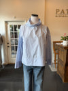 Round Collar Blouse Papertouch Crash Sky