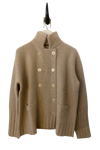 Nautical Sweater Coat in Tea Dip