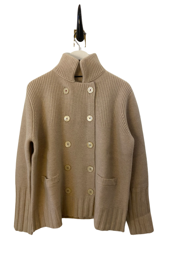 Nautical Sweater Coat in Tea Dip