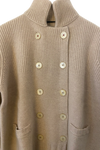 Nautical Sweater Coat in Tea Dip