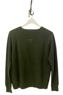  Skull Cashmere Sweatshirt in Utility