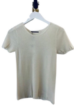 Brazeau Tricot Creme Cashmere Short Sleeve Kyoto T Shirt