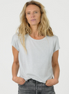 Lait Crew Neck Tee Viscose Silver