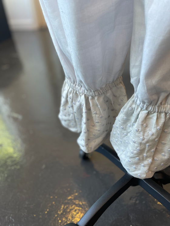 Bunon Light Gray Silk Blend Pants