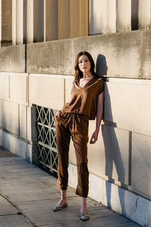  Natalie Busby Slouch Pant in Nutmeg