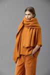 Cashmere Cotton Scarf Flame