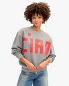 Oversized Ciao Sweatshirt Gray Melange