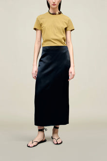  Kallmeyer Emilee Pencil Skirt in midnight liquid twill found at Patricia in Southern Pines, NC