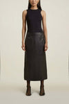 Black Faux Leather Forsyth Pencil Skirt