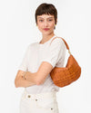 Petit Moyen Messenger in Natural Woven Zig-Zag