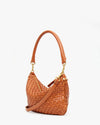 Petit Moyen Messenger in Natural Woven Zig-Zag