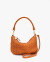 Petit Moyen Messenger in Natural Woven Zig-Zag