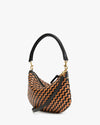Petite Moyen Messenger Woven ZigZag Black/Natural