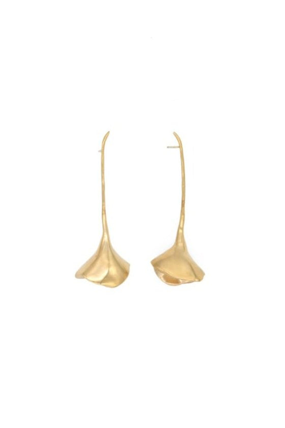 Sylvia Benson Gold Long. Stem Poppy Earrings found at Patricia in Southern Pines, NC