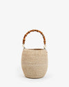 Clare V. Pot de Miel with Bamboo Handle in Cream