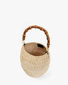 Clare V. Pot de Miel with Bamboo Handle in Cream