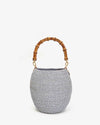 Clare V. Pot de Miel with Bamboo Handle in Powder Blue