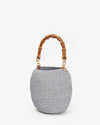 Clare V. Pot de Miel with Bamboo Handle in Powder Blue