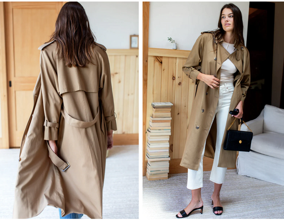 Emerson Fry Layering Camel Trench Coat