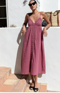 Emerson Fry Ladder Dress in crushed berry found at Patricia in Southern Pines, NC