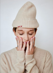  Cashmere Cap in Creme