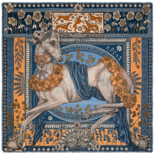  Sabina Savage "Honoring Argos" Wool and Silk Scarf Marine