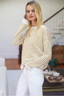  Emerson Fry Carolyn Sweater Marigold Stripe