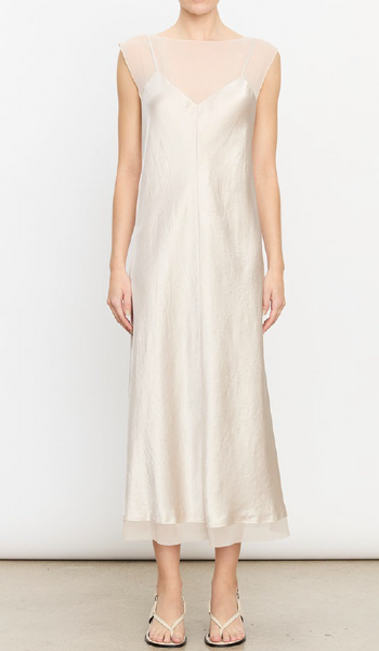 Champagne Chiffon Layered Slip Dress by Vince – PATRICIA