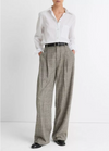 Plaid Italian Wool Trouser
