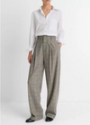 Plaid Italian Wool Trouser