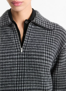  Plaid Half Zip Pullover
