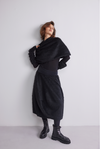 Peter Mahler Charcoal Balloon Skirt in Soft Jersey found at Patricia in Southern Pines, NC