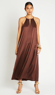  Sienna Silk Dress Chocolate