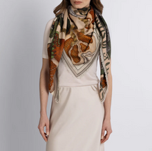  "Oranges and Lemons" Wool and Silk Scarf Citrine/Zest