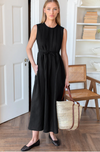 Plait Maxi Dress Black