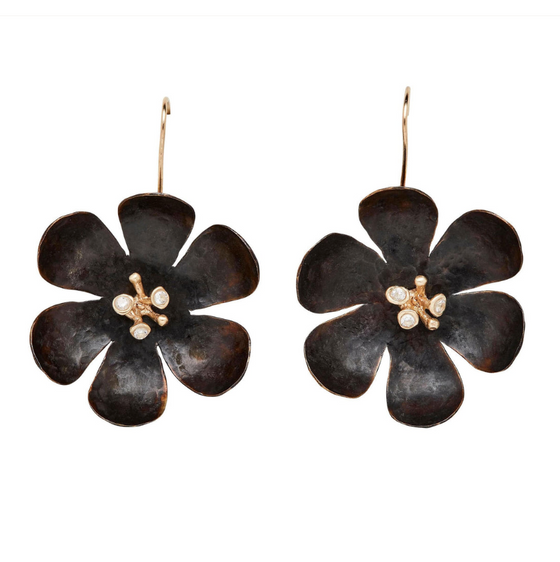 Hellebore Bronze Earring