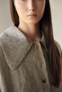  Elodie Coat in Striped Linen