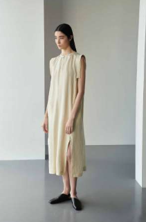 Sophie Dress in Cream Linen