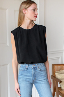  Sleeveless Blouse Black