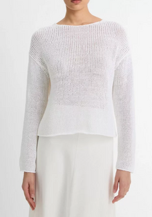  Coated Cotton Pullover Optic White