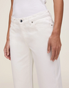 Drue Straight Low Rise Ankle Jean Antique White