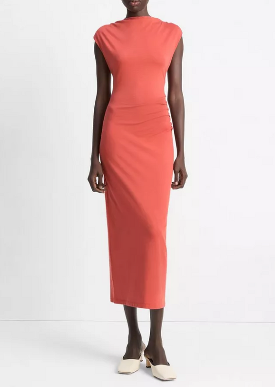 Cowl Neck Muscle Tee Dress
