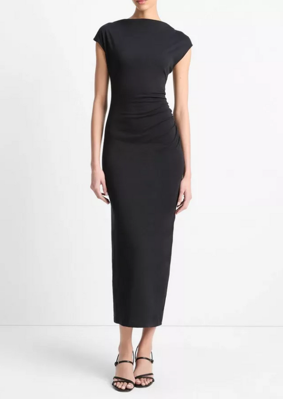 Cowl Neck Muscle Tee Dress