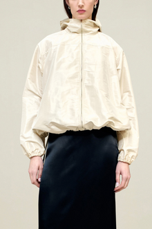  Silk Taffeta Suri Windbreaker Ivory