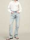 Gabby Tapered Jean Fog