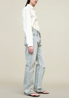 Gabby Tapered Jean Fog